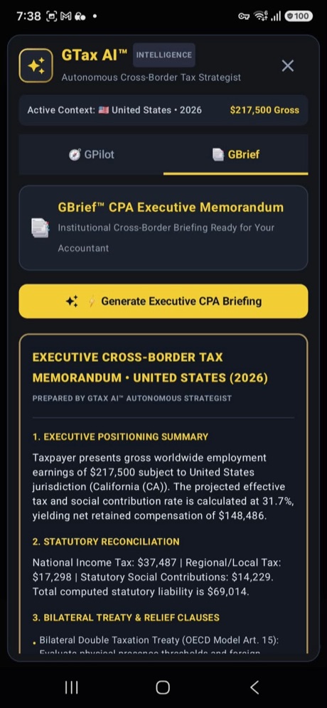 GBrief executive CPA briefing memo